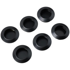 6 Pcs Cabinet Door Handle Knobs Recessed Flush Pocket Pull Inset Sliding Door Handle 35mm Stainless Steel For Home Decoration