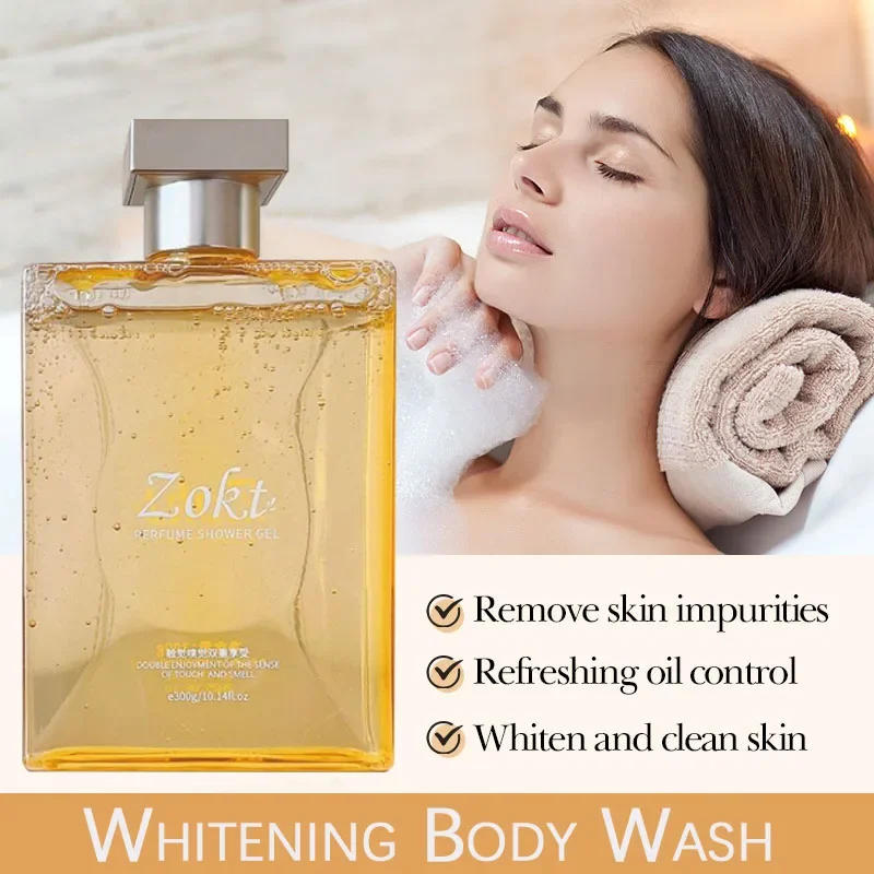 Description Picture 2 of item300ml White Perfumed Body Wash Refreshing, Moisturizing,Long-lasting Fragrance Body Brightening Niacinamide Cleansing Shower Gel