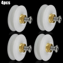 8pcs Shower Door Rollers For 3-6mm Thick Glass Doors Sliding Doors Bathroom Toliet Door Wheels Replacement Parts