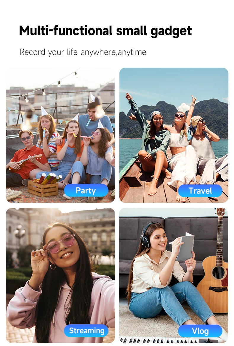 Description Picture 3 of itemTELESIN 4 ways Selfie Stick with Tripod Hand Grip Pole for GoPro Hero Insta360 DJI Action Smart Phone Action Camera Accessories