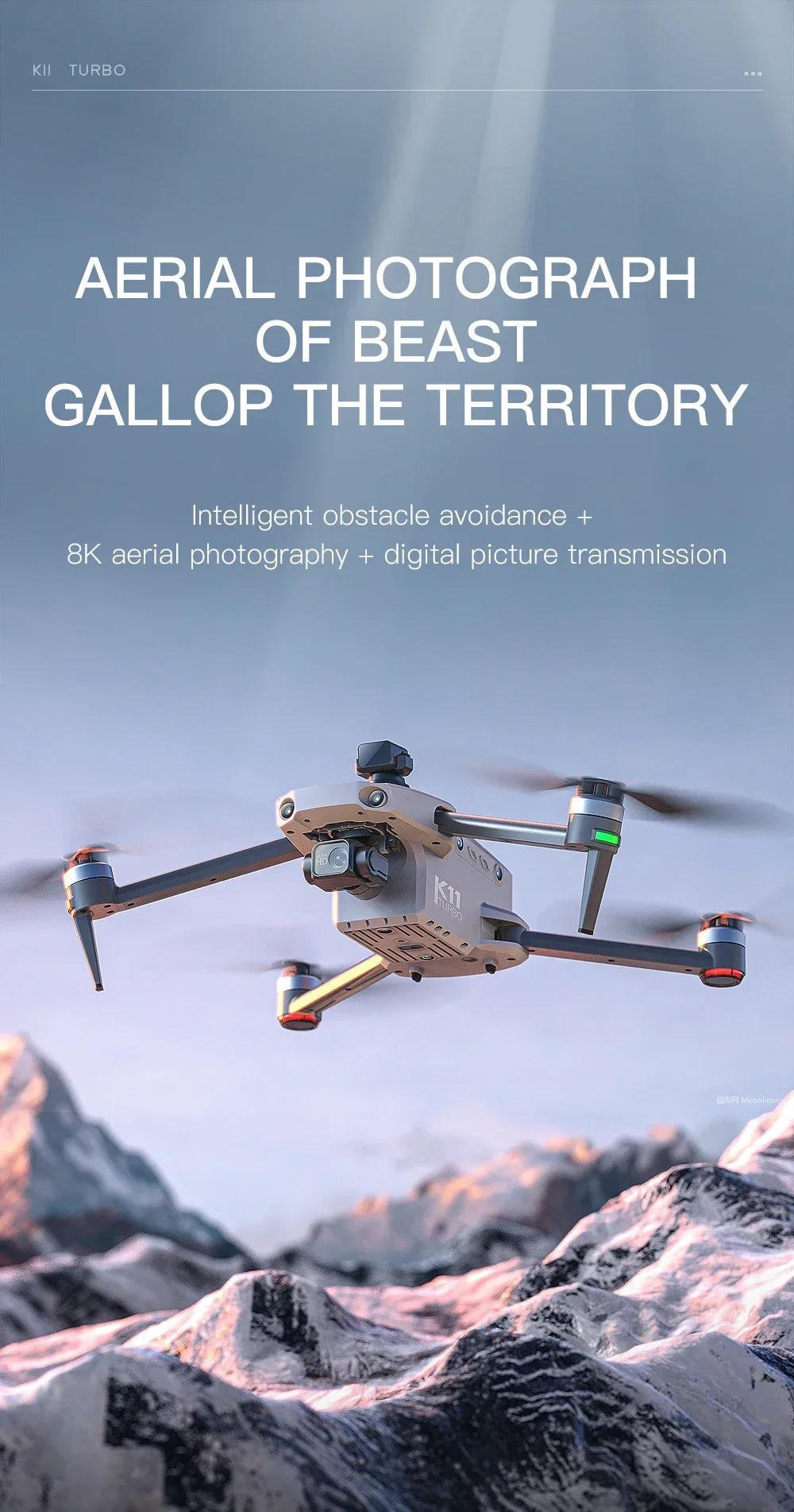 Description Picture 4 of itemK11 Tubro GPS Drone Professional 8K Video HD Dual Camera Aerial Photography 360° Obstacle Avoidance Brushless Quadcopter RC Toys