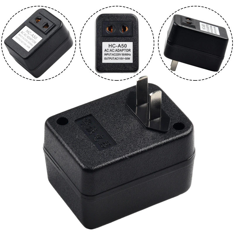 Description Picture 4 of item1pc Voltage Converter Step-Down Transformer Travel Adapter 50W AC 220V To 110V/110V To 220V Converter