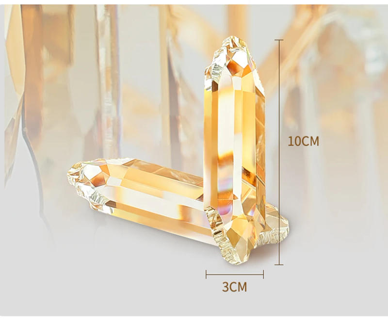 Description Picture 6 of itemLED Gold Chrome Crystal 2024 Chandelier Hanging Lamps Lustre Suspension Luminaire Lampen For Dinning Room Kitchen Island