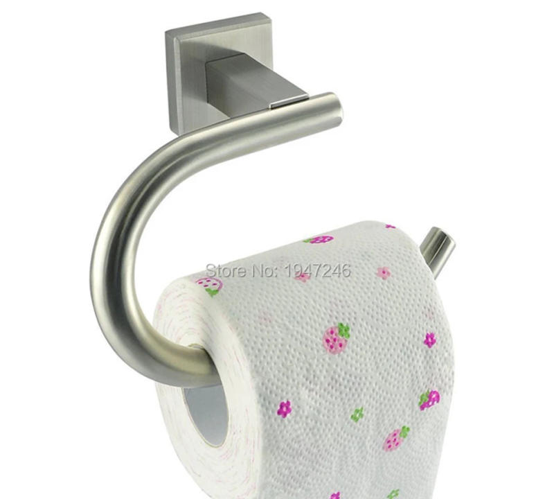Description Picture 3 of itemSoild Toilet Paper Holder Bathroom Paper Towel Dispenser Tissue Roll Hanger Brushed Stainless Steel