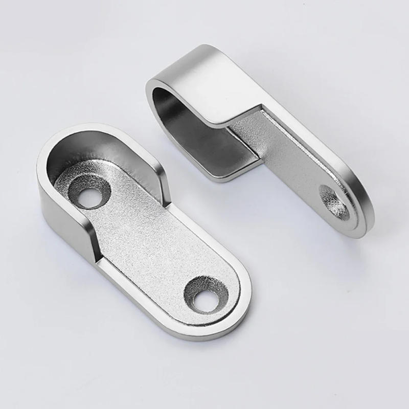 Description Picture 5 of itemWardrobe Rod Bracket Holder Closet Pole End Base Shower Curtain Pole Socket End Support Flange Holder U-Shaped Socket Bracket