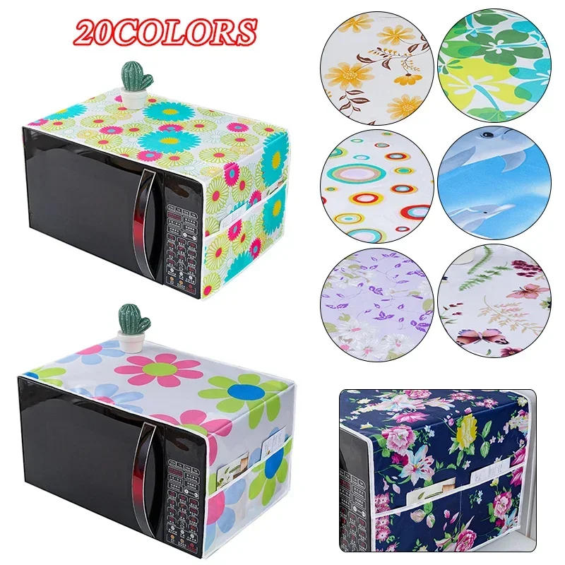 Description Picture 5 of item35*100cm Microwave Oven Dust Cover Dustproof Satin Storage Bag Dust Cloth Household Printed Cover Modern Top Cover Cloth