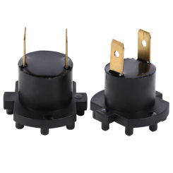 2pcs Headlight Socket Headlamp Bulb Holder for Mazda 3/5/323 Kawasaki ER6-F Plastic And Metal Makings Black Appearance