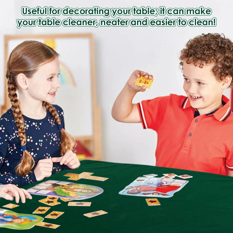 Description Picture 4 of itemGame Table Cover Decorative Felt Card Table Cover Foldable Poker Table Cover Soft Game Table Cloth for Poker Cards Game Mahjong