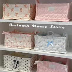 Original Imported Quilting Storage Basket Desktop Good Storage Cute Ornaments Storage Baskets Organizer
