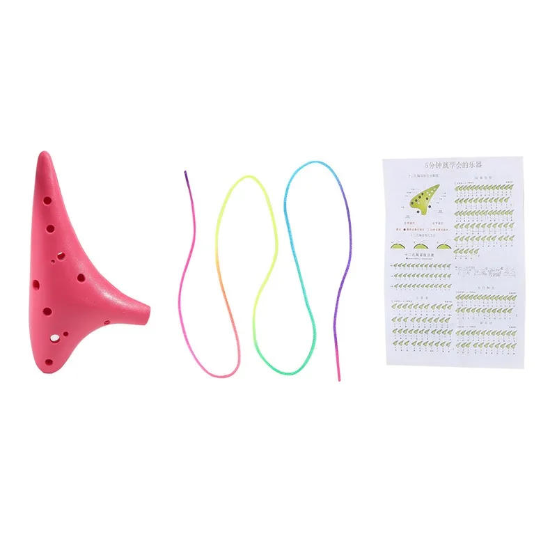 Description Picture 5 of item1PC 12-hole Ocarina Resin Plastic Alto C Tuning Ocarina New 12-hole Multicolor Flute Adult Children's Instrument