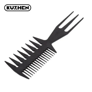 1Pcs Fish Bone Shape Hair Brush Double Side Tooth Combs Man Women Hair Styling Tool Barber Hair Dyeing Cutting Coloring Brush