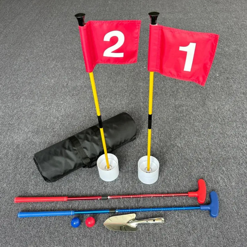 Description Picture 2 of itemOutdoor Backyard Beach Putting Game Mini Golf on the Beach - 2 Putters, 2 Flags in a Travel Bag set