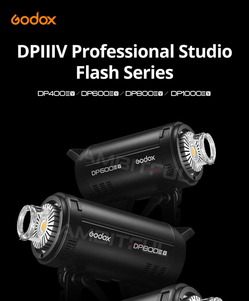 Description Picture 2 of itemGodox DP400IIIV DP600IIIV DP800IIIV DP1000IIIV Built-in 2.4G Wireless X System Studio Strobe Flash Light for Photography Light
