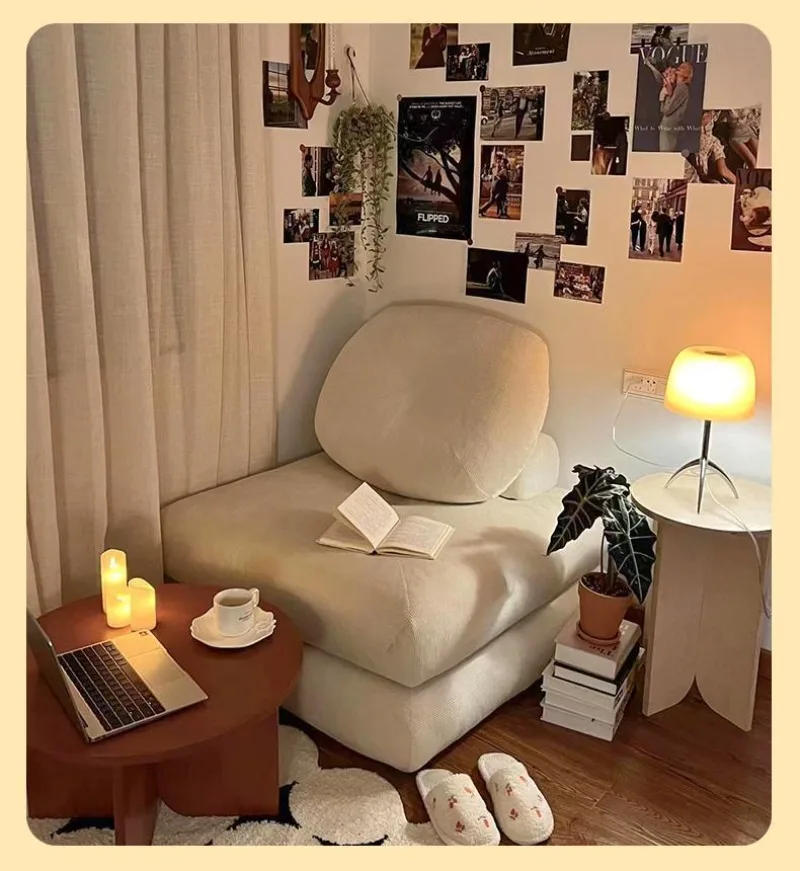 Description Picture 2 of itemMultifunction Folding Sofa Bed Comfortable Modern Living Room Sofas Individual Lazy Sofa for Bedroom Chaise Lounge Furnitures