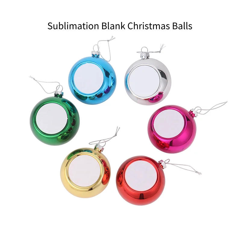 Description Picture 2 of itemChristmas Balls Sublimation Blanks Ornament Ball Party Home Garden Xmas-Tree Christmas Decorations For Photo Logo Print