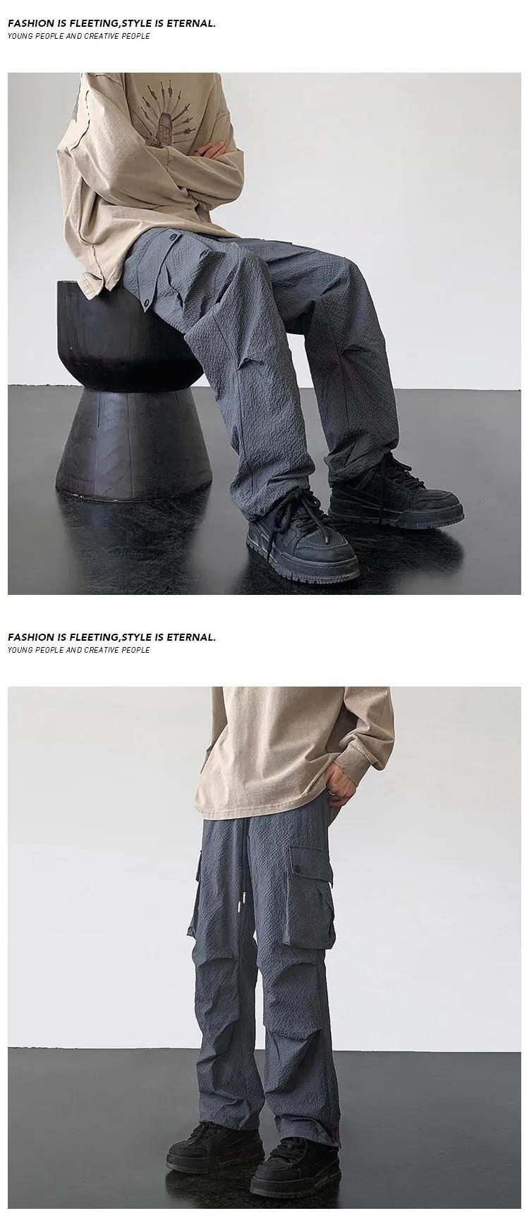 Description Picture 6 of itemMen City Military Tactical Pants Combat Cargo Trousers Multi-pocket Waterproof Wear-resistant Casual Training Overalls Clothing