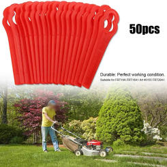 50Pcs Plastic Grass Trimmer Blades Einhell Garden Lawn Garden Lace Mower Grass Einhell Gardening Accessories Replacement