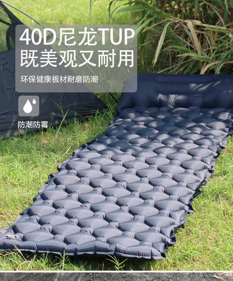 Description Picture 4 of itemOutdoor Camping Inflatable Mattress Sleeping Pad with Pillows Ultralight Air Mat Built in Inflator Pump Hiking