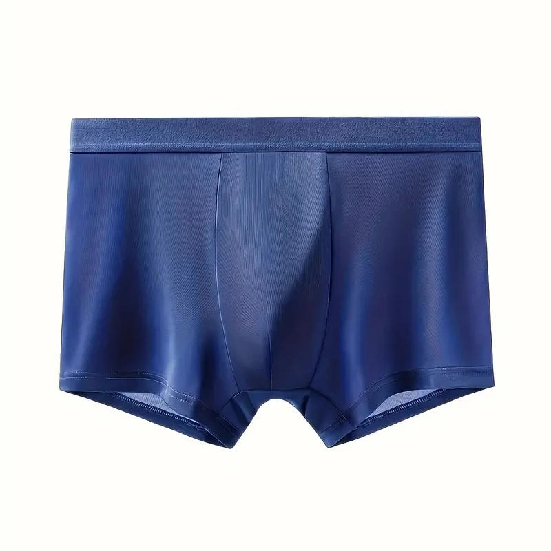 Description Picture 5 of item4Pcs Men Boxers Ice Silk Man Underwear Boxer Graphene Men Underpants Breathable Comfortable Men's Panties Ultrathin BoxerShorts