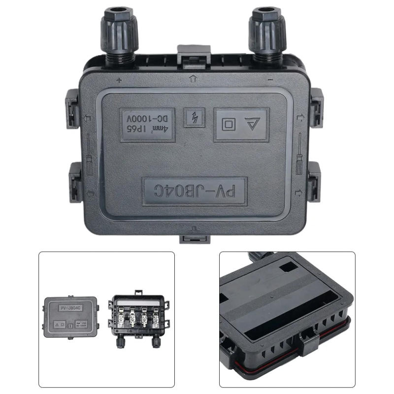 Description Picture 3 of item180W-300W Box Solar PV Junction Off-Grid Terminal Blocks Wire Connectors Solar PV Junction Box Solar Panel Junction Box