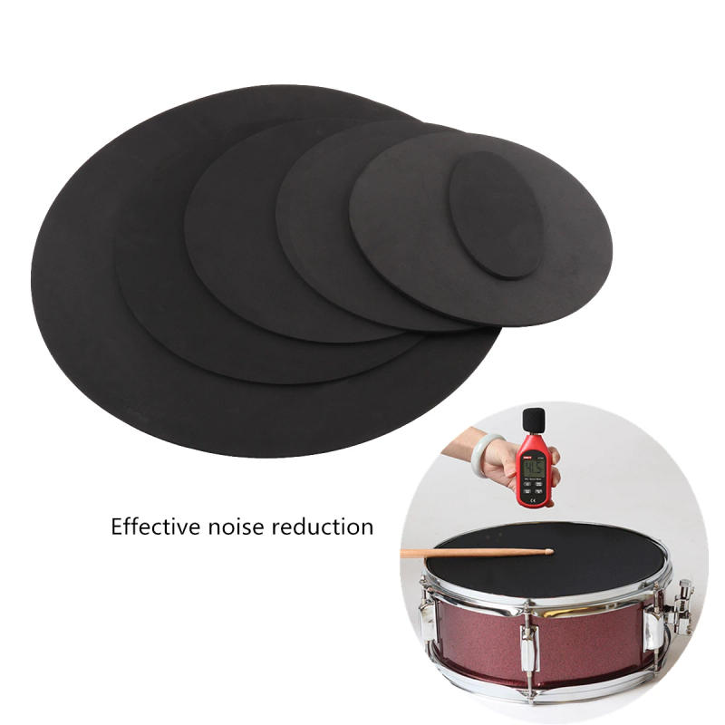 Description Picture 3 of item10pcs Rubber Foam Jazz Drum Mute 5 Drum and 3 Cymbal Sound Off Practice Pad Kit for Jazz Snare Electronic Dumb Drum Exercise