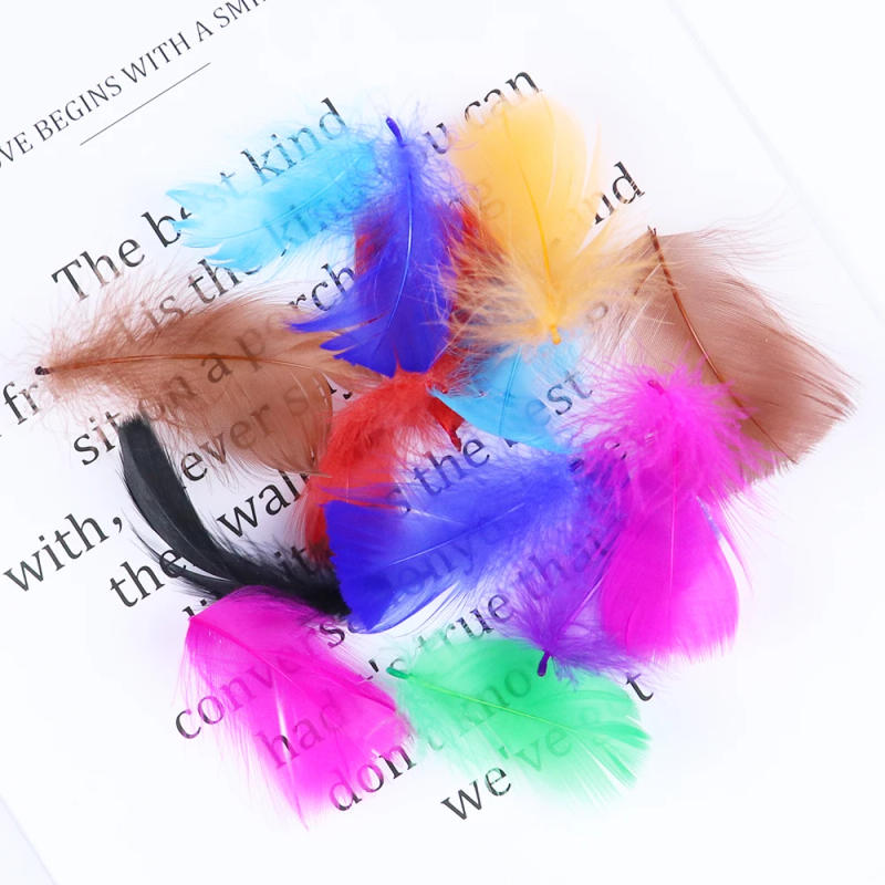 Description Picture 5 of item50/100 Pcs/Lot Goose Feathers 5-8cm Natural Swan Small Plume Diy Color Stage Wedding Decoration Jewelry Accessories Plumas