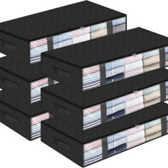 Underbed Clothes Storage Bag Foldable Nonwoven Storage Bag Blanket Packing Bag Dustproof and Moisture Resistant Storage Bag