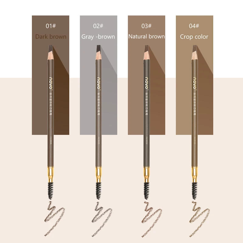 Description Picture 3 of itemDouble-Ended Wooden Evebrow Pencil With Brush,Sweat-Proof,Smudge-Proof,Long-Lasting,Brow Shaping,Natural Matte