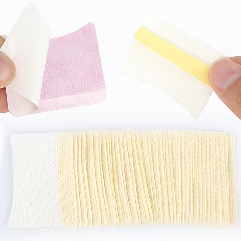 Description Picture 2 of item40pcs Eye Makeup Remover Cotton Pad Disposable Removing Eyelashes Cosmetic Cotton Eyelash Extension Patch Sticker Cleaning Tools