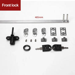 Rust Resistant 16mm Drawer Lock With Key Black Zinc Alloy Easy Installation For Office Cabinets And File Drawers