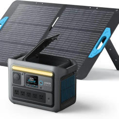 SOLIX C800 Portable Power Station with 100W Solar Panel 1200W (Peak 1600W) Solar Generator Full Charge in 58 Min 768Wh LiFePO4