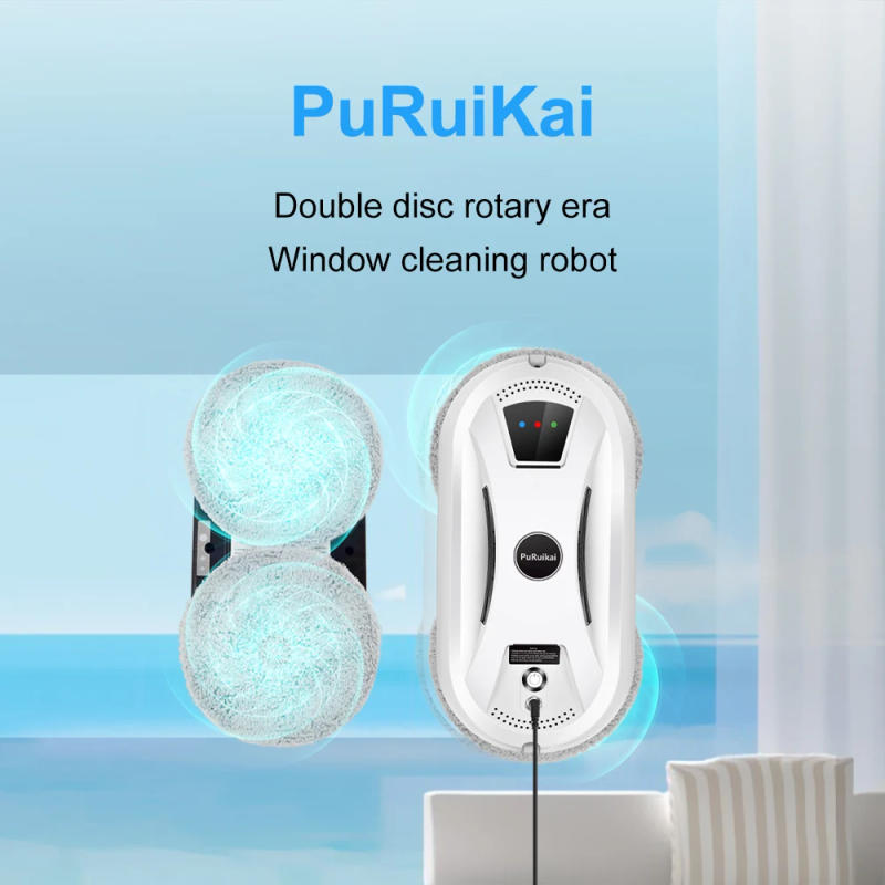 Description Picture 2 of itemPuRuiKai  Window Cleaning Robot High Suction Electric Window Cleaner Robot Anti-falling Remote Control Robot Vacuum Cleaner