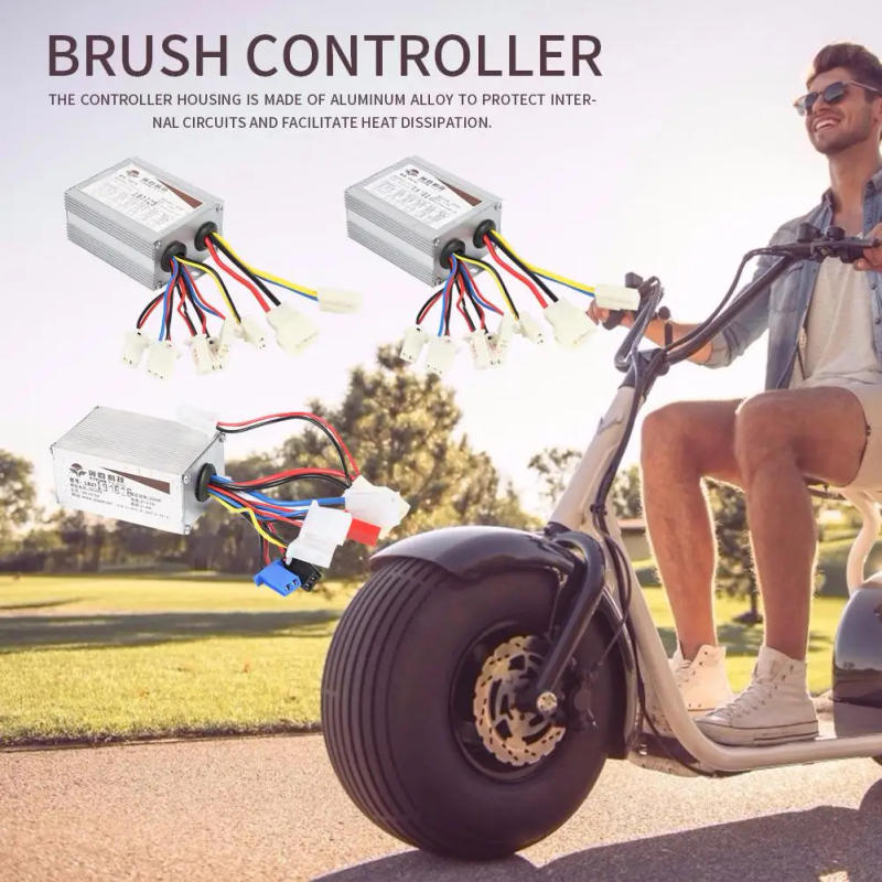 Description Picture 6 of item24V/36V 250W/350W/500W/800W Electric Bicycle Brush Motor Speed Controller Box For ATV Go Kart Quad Buggy Pit Bike Scooter Part
