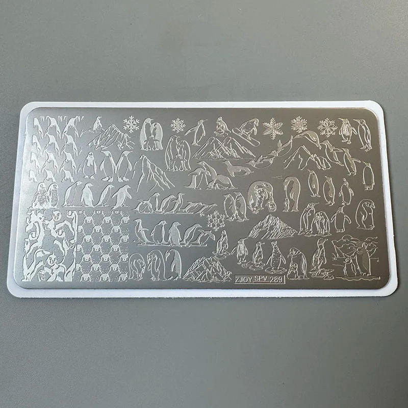 Description Picture 2 of itemXMQ NAIL ART STAMPING PLATES PENGUIN CUTE CAT TEMPLATES