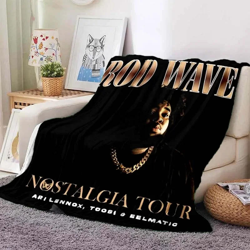 Description Picture 3 of itemHip Hop Rapper Blanket Rod Wave Flannel Blanket Soft Warm Throw Bedroom Decor Napping Couch Sofa Bed Chair Cover for Boys Girls