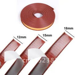 Furniture Wood Board Cabinet Table Chair Protector Cover U-Shaped Silicone Rubber Seal Strip Self-Adhesive Edge Banding Tape