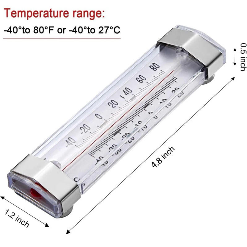 Description Picture 4 of itemRefrigerator Freezer Thermometer Fridge Refrigeration Temperature Gauge  Wall Hanging Thermometer Freezer Versatile Unit Count