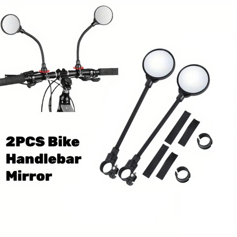 Description Picture 2 of item1/2PCS Bicycle Rearview Mirror 360 Degree Bike Rear View Mirror Wide-Angle Convex Bike Handlebar Mirrors Fit 22-32mm Bike Part