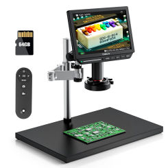 TOMLOV 4K Digital Microscope TM4K 8" HDMI Soldering Microscopio 2000X Flex Arm Electronics Repair Video Microscopes for Phones