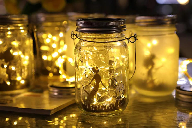 Description Picture 4 of itemSolar Mason Jar Light Waterproof Fairy Firefly Jar Lids Lamp For Holiday Party Christmas Patio Lawn Garden Decor Lighting