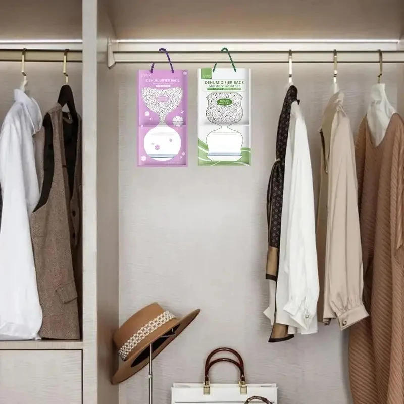 Description Picture 4 of item6/12Pcs Moisture Absorption Anti-mold Desiccant Bag Household Hanging Moisture Absorbent Bag Closet Wardrobe Dehumidifier