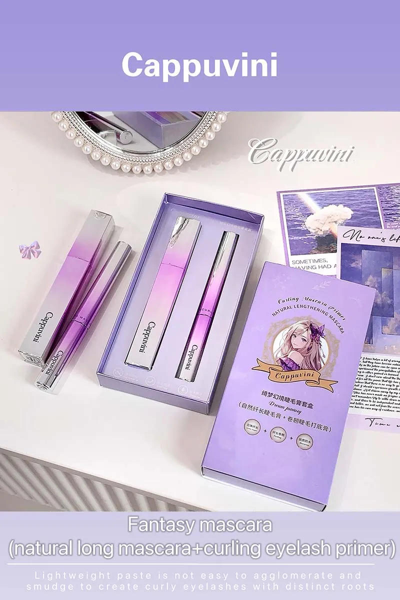 Description Picture 2 of itemWaterproof Mascara Curling Primer Set Lengthening Volumizing Eyelash Extension Black Brown Natural Eyelash Enhance Smudge-Proof