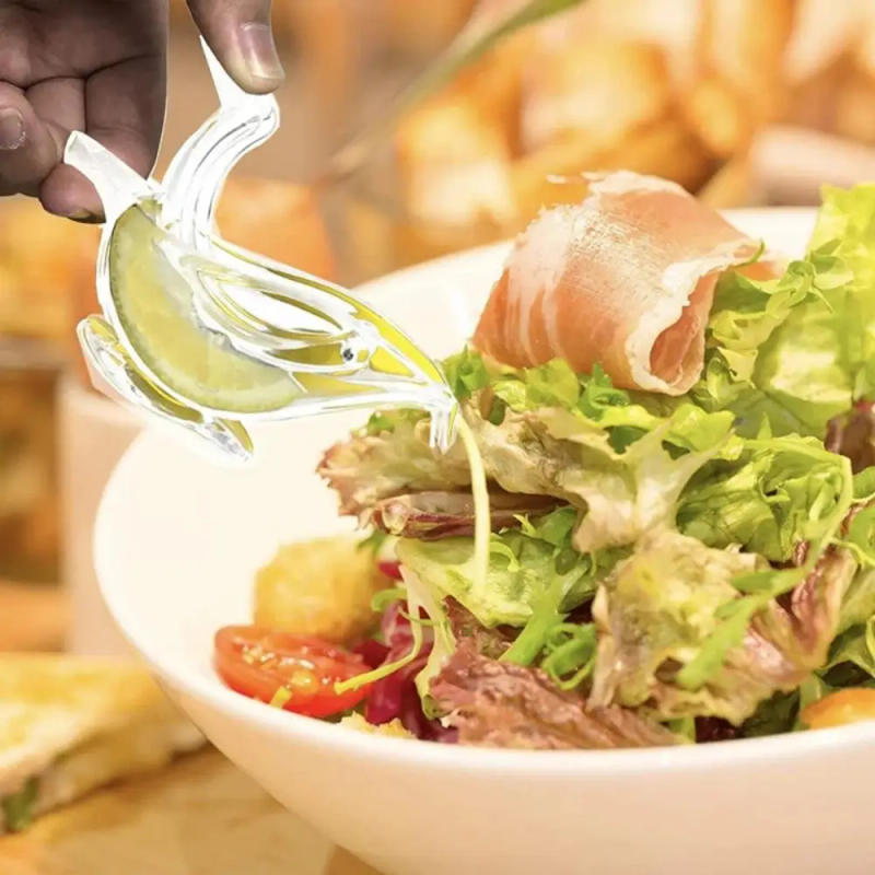 Description Picture 4 of item1/3PCS Kitchen Home Slip Tool Press Squeeze Fruit Mini Manual Juicer Bird Shape Transparent Portable For Orange Lemon Manual