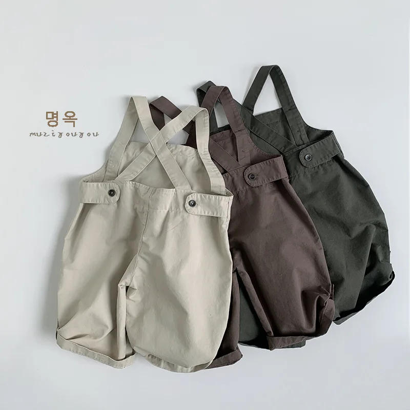 Description Picture 5 of itemChildren's Overalls Spring New Style for Boys and Girls, Korean Casual Versatile Pants, Japanese Trendy Children's Clothing