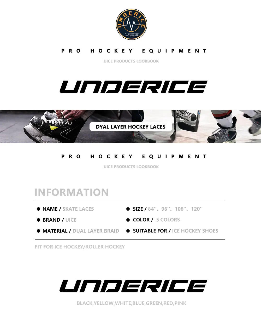 Description Picture 3 of itemIce Hockey Skate Laces 84-120inch Box-Packed Hockey Skate Shoe Lacer Dual Layer Braid Reinforced Waxed Tip Hockey Accessories