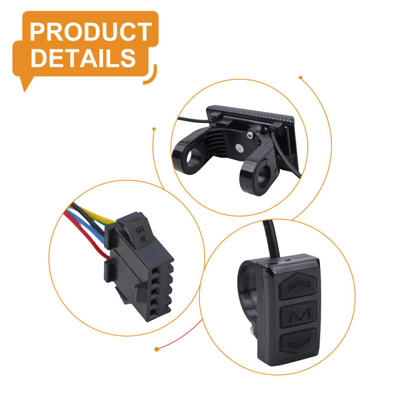 Description Picture 2 of itemE-Bike SW900 LCD Display Meter Control Panel 24/36/48V 72V Electric Bicycle Scooter Speed Time Power Temperature Display