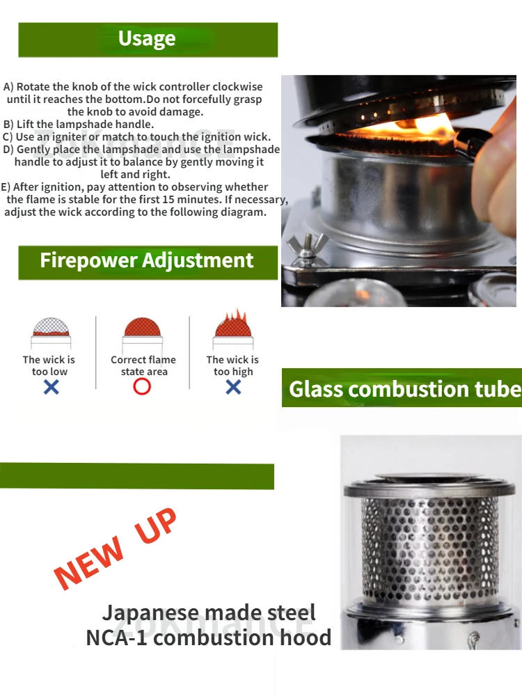 Description Picture 5 of item6L Kerosene Heater & Stove 360° Surround Portable Radiant Heater  Kerosene Heater for Home ,Garage, Camping,Hunting,Cooking