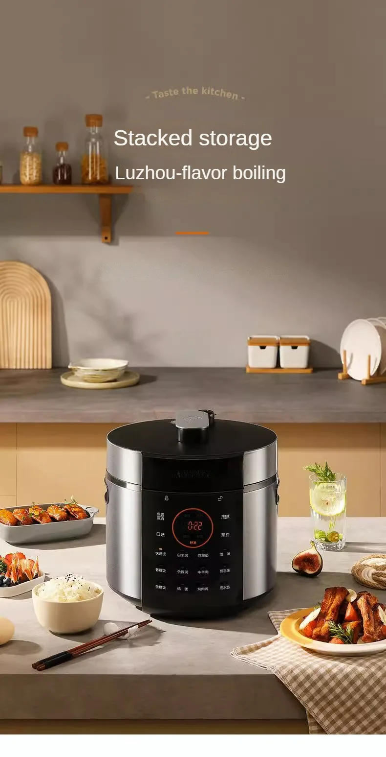 Description Picture 2 of itemElectric Pressure Cooker Electric Pressure Cooker Intelligent Multi-Function Cooking Pot 2 Double-Liner 5L Large Capacity