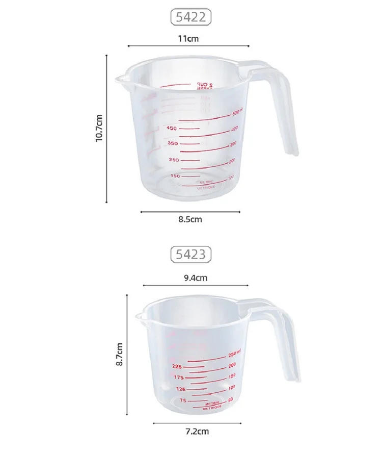 Description Picture 3 of item250/500/1000ML Easuring Cup Silicone Measuring Cups and Spoons Plastic Jug Digital Kitchen Scale Baking Tools Timer Accessories