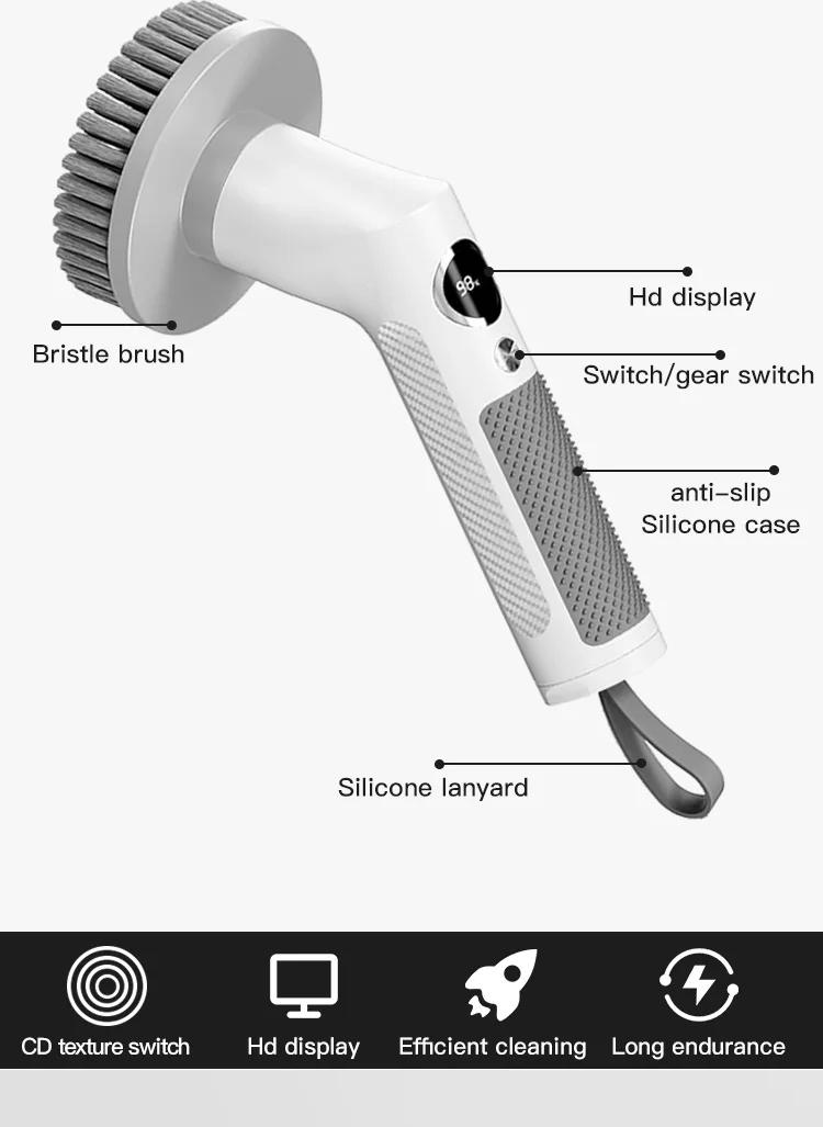 Description Picture 5 of itemKitchen Cleaning Tool USB 5 in 1 Cleaner Bathroom Bathtub Clean Brush Spin Scrubber Electric Cleaning Brush to Dishwashing Sink